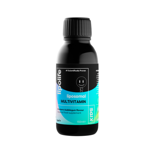 Kids Liposomal Multivitamin - 150ml - strawberry bubblegum flavour - lipolife