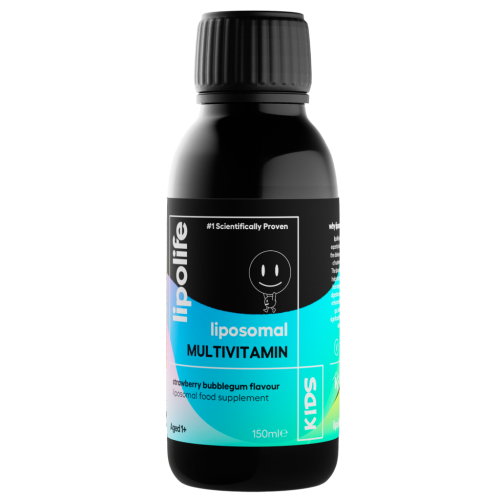 Kids Liposomal Multivitamin - 150ml - strawberry bubblegum flavour - lipolife