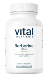 Berberine 500mg (60 caps) - Vital Nutrients