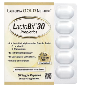 LactoBif Probiotics, 30 Billion CFU, 60 Veggie Capsules - California Gold Nutrition