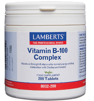 Vitamin B-100 Complex (200 tablets) - Lamberts