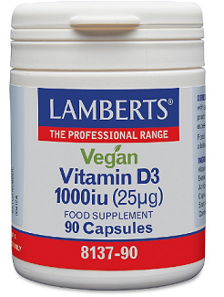 Vegan Vitamin D3 1000iu (90 capsules) - Lamberts