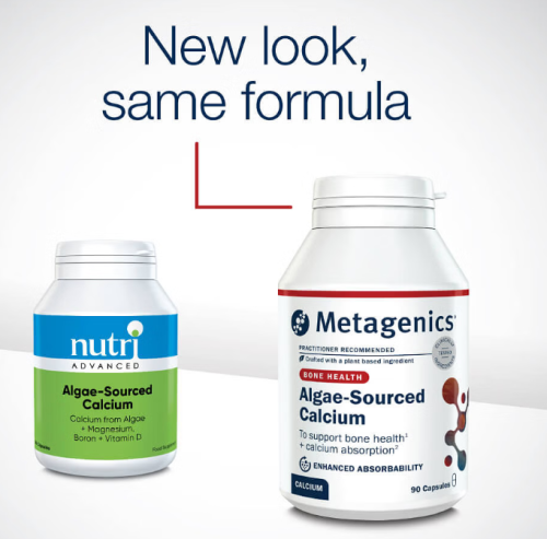 Algae-Sourced Calcium (90 Capsules) - Metagenics - Image 2