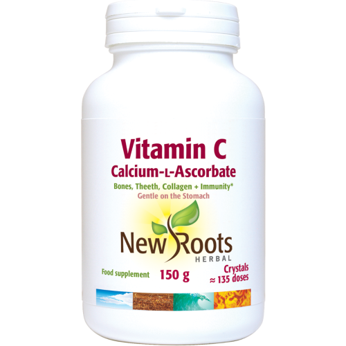 Vitamin C Calcium-L-Ascorbate Crystals (150g Powder) - New Roots Herbal