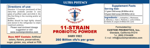 11 Strain Probiotic Powder 50g - Customs Probiotics *SOI*