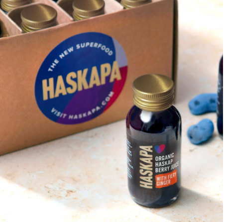 Organic Haskap Berry & Ginger Juice Shots (6 bottles) - Haskapa - Image 2