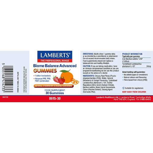Biome Balance Advanced (60 Gummies) - Lamberts - Image 3