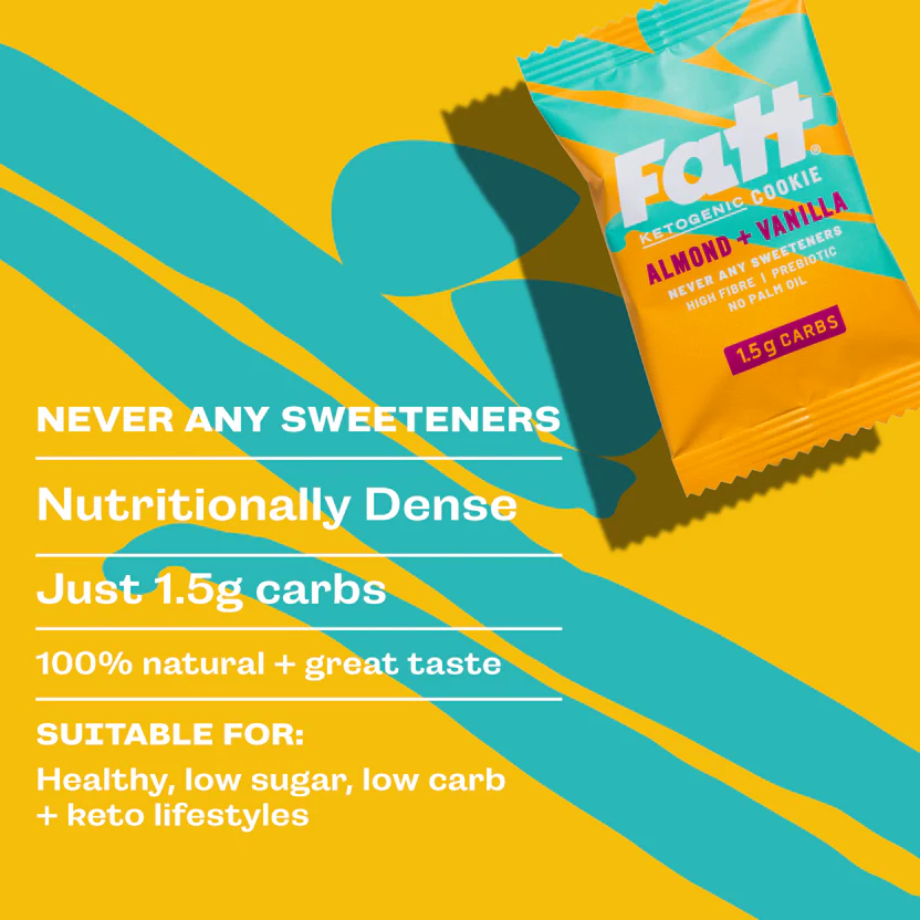Almond + Vanilla Keto Cookie (30g) - Fatt - Image 3