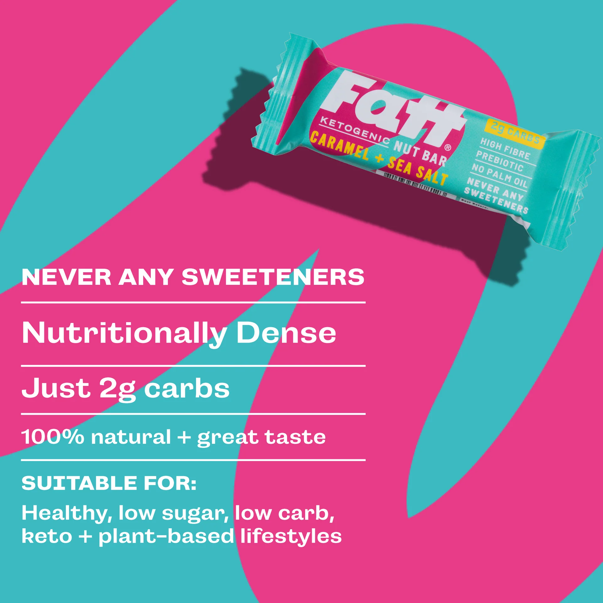 Caramel + Sea Salt Keto Bar (30g) - Fatt - Image 3