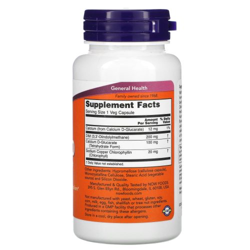 DIM 200 (90 capsules) - Now Foods - Image 2