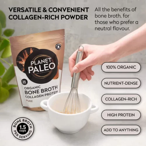Organic Bone Broth - Pure  Unflavoured  225g - Planet Paleo - Image 2
