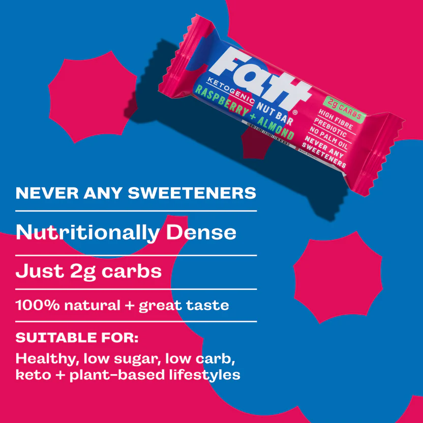 Raspberry + Almond Keto Bar (30g) - Fatt - Image 3