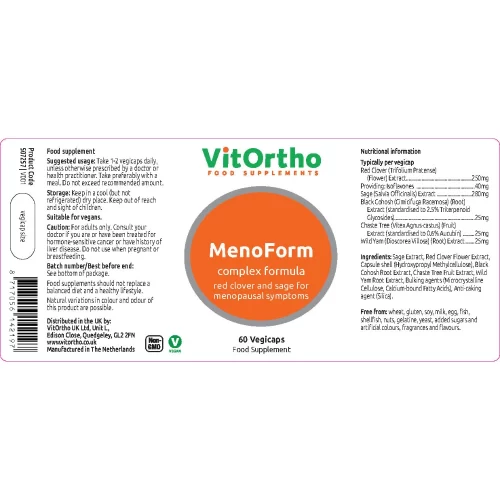 Menoform Complex Formula, 60 vegicaps - VitOrtho - Image 2