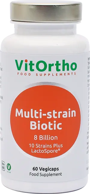 Multi-strain biotic - 60 Vegicaps - VitOrtho Multi-strain biotic - 60 Vegicaps - VitOrtho