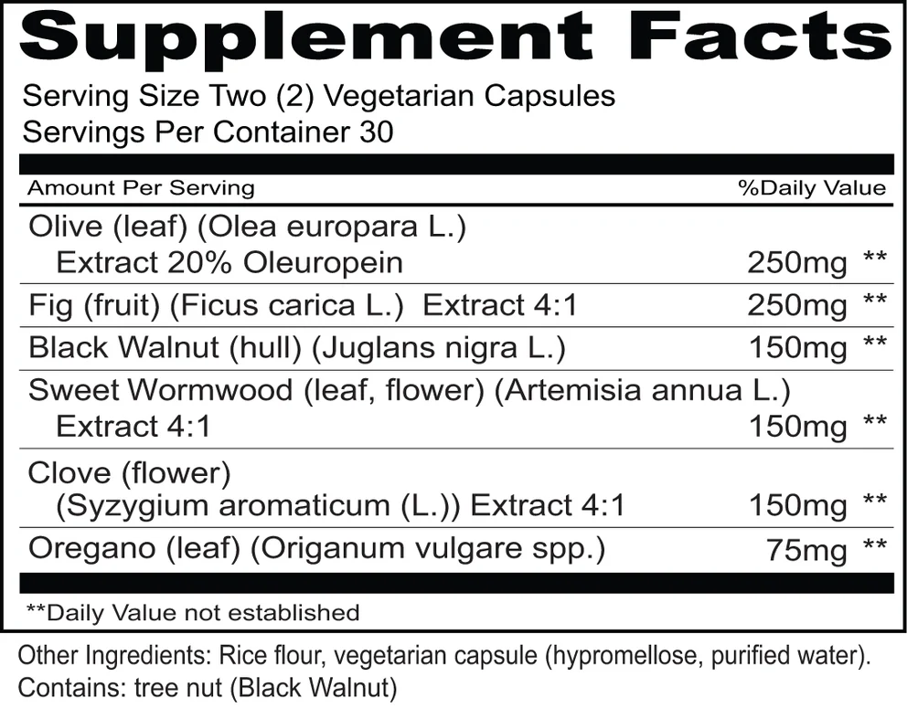 Para-Clean - 60 Vegetarian Capsules - Priority One - Image 2