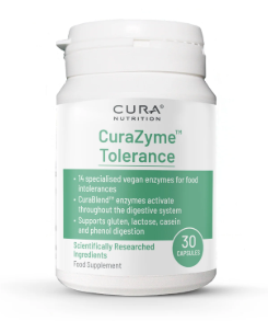 CuraZyme Tolerance, 30 Capsules - Cura Nutrition - BBE 31/01/2026