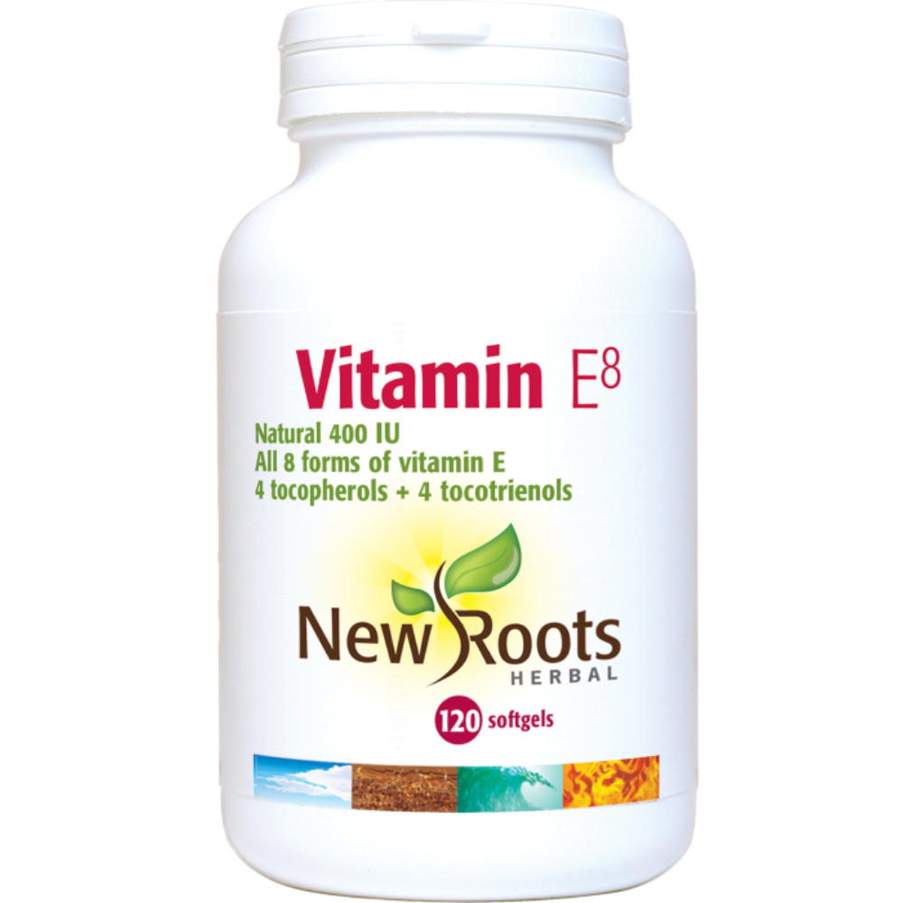 Vitamin E8 - 400 IE -120 softgels - New Roots Herbal