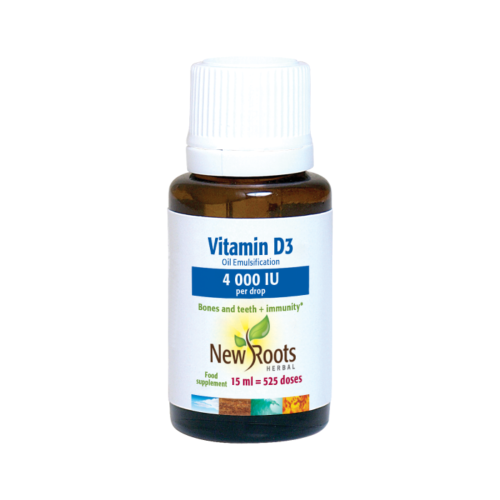Vitamin D3 4.000 IU liquid - 15ml - New Roots Herbal