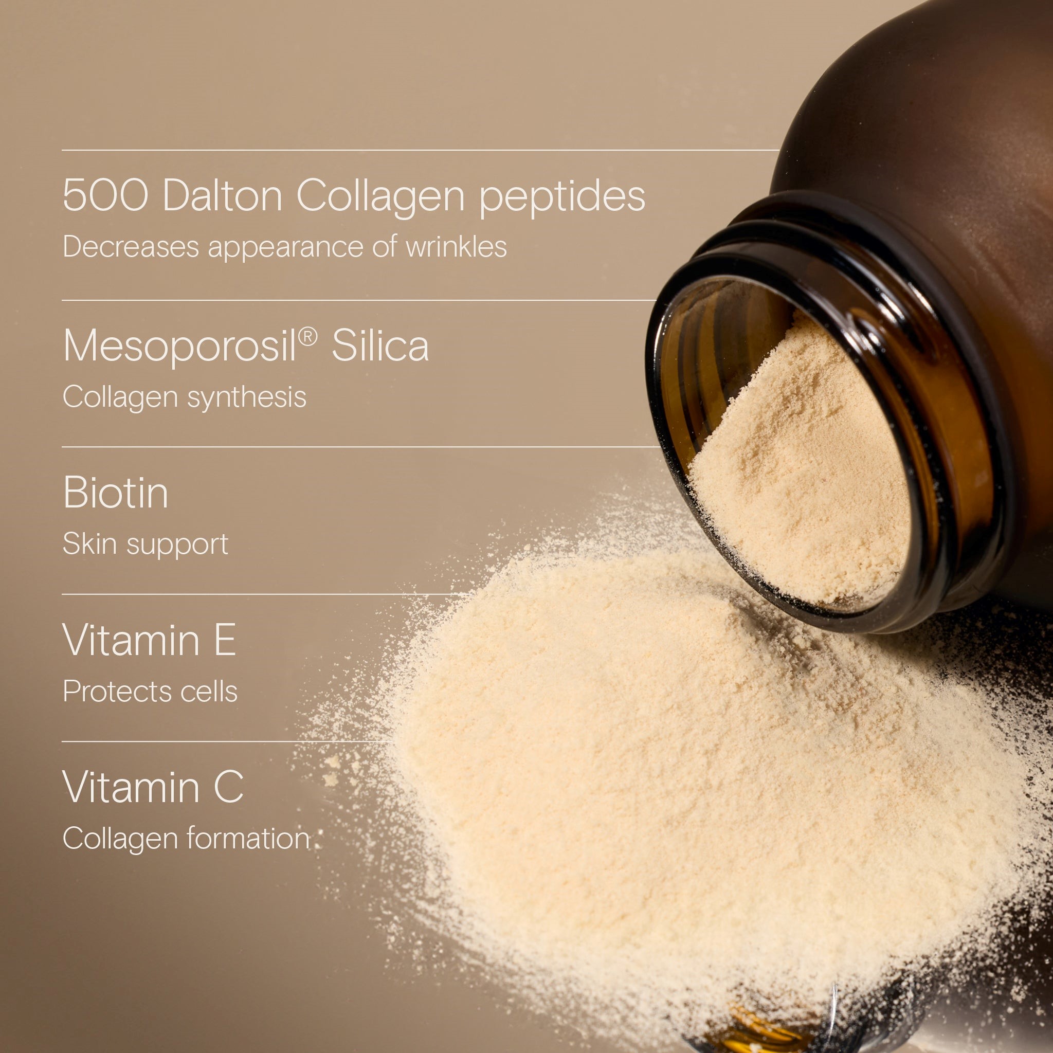 Collagen 500 Plus (94g) - Wild Nutrition - Image 2