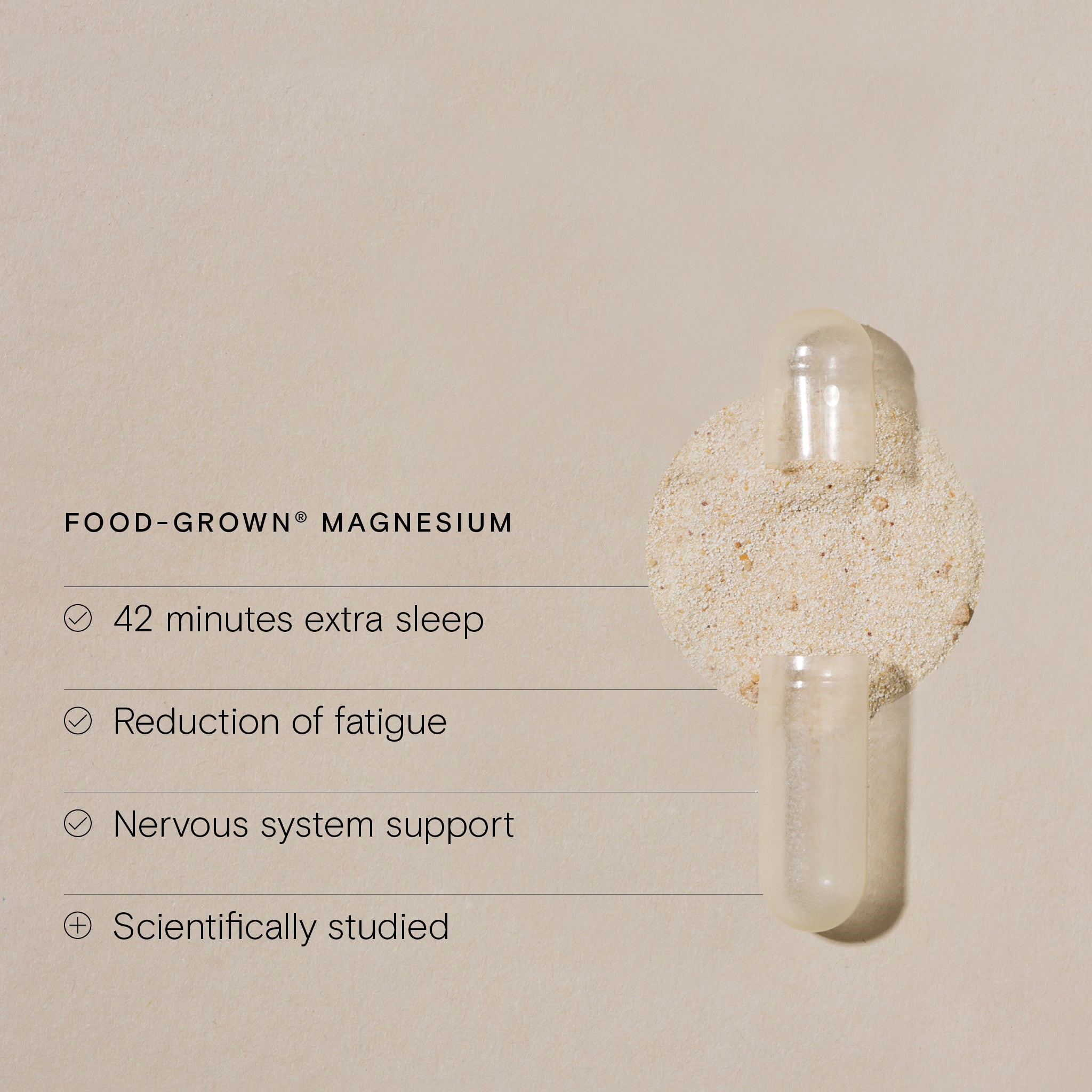 Food-Grown Magnesium (60 capsules) - Wild Nutrition - Image 2