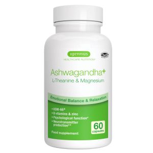 Ashwagandha+ L-Theanine & Magnesium (60 capsules) - Igennus