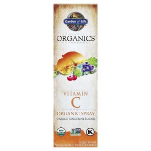 Vitamin C Organic Spray, Orange-Tangerine, 2 fl oz (58 ml) - Garden of Life