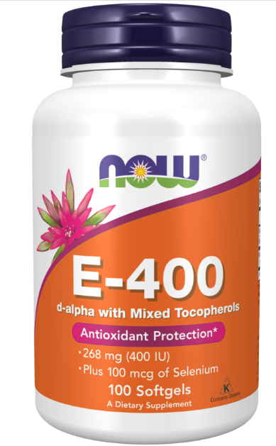 E-400, 268 mg (400 IU) - 250 softgels - Now Foods