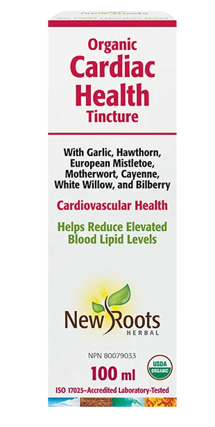 Organic Cardiac Health Tincture - 100ml - New Roots Herbal