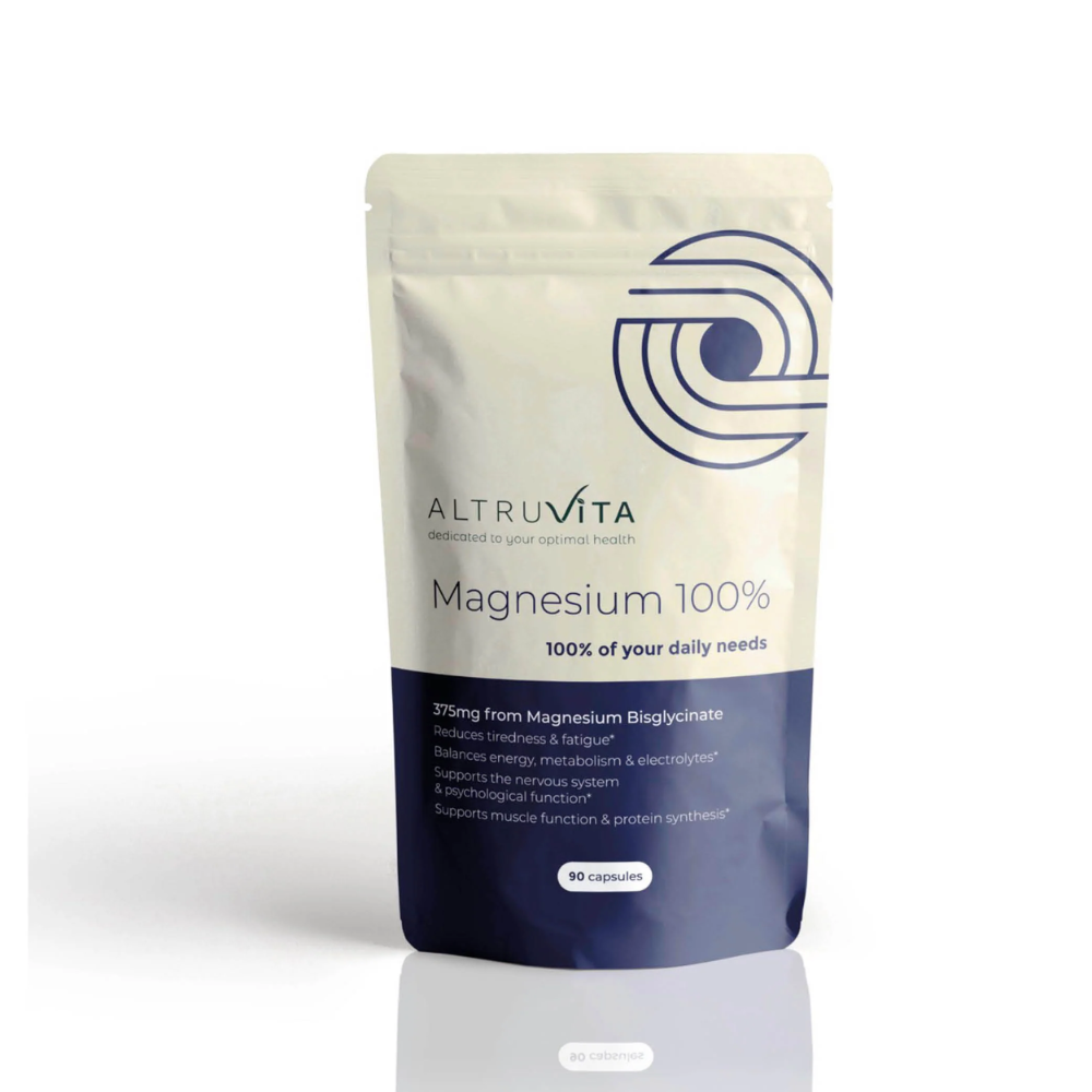 Magnesium 100%, 90 Capsules - Altruvita