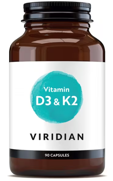 Vitamin D3 & K2 - 90 Capsules -Viridian